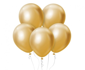 Balony Kalisan 18 cali mirror zlote 25szt.