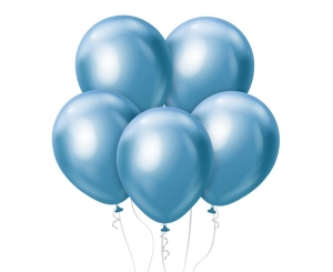 Balony Kalisan 18 cali mirror niebieskie 25szt.