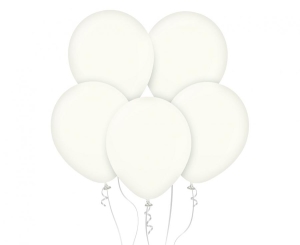 Balony Kalisan 18 cali retro białe 25szt.
