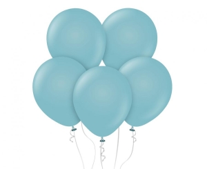 Balony Kalisan 18 cali retro niebieskie szkło 25szt.