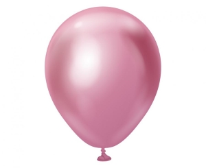 Balony Kalisan 5 cali mirror różowe 100 szt