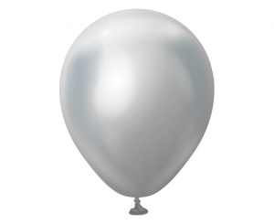 Balony Kalisan 5 cali mirror srebrne 100 szt