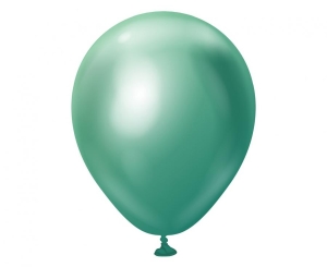 Balony Kalisan 5 cali mirror zielone 100 szt