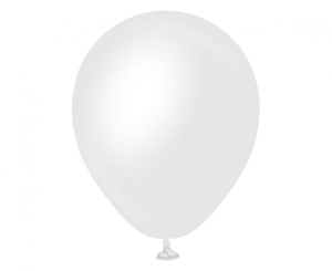 Balony Kalisan 5 cali nieprzezroczyste satynowe śnieżnobiałe 50 szt