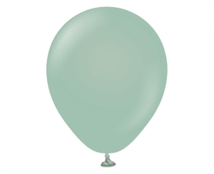 Balony Kalisan 5 cali retro zimowe zielone 100 szt