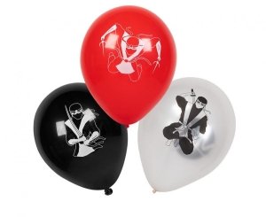 Balony Ninja 3 kolory 25 cm 6 szt
