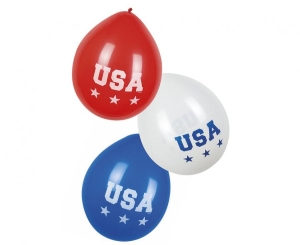Balony USA 25 cm 6 szt