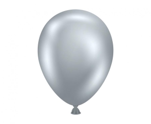 Balony Tuftex 5 cali metalik srebrne 50 szt