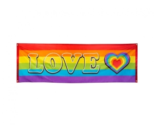 Baner Rainbow 'Love' (74 x 220 cm)