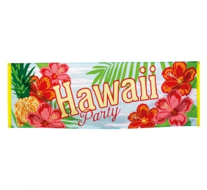 Banner "Hawaii Party" rozm. 74x220 cm polyester