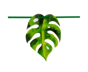 Banner papierowy Palmowe liście 3 m.