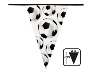 Girlanda flagi Football 30 x 20 cm 6m.