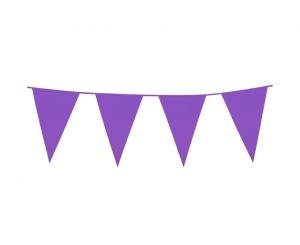 Girlanda Flagi fioletowe (30x20 cm) 10 m