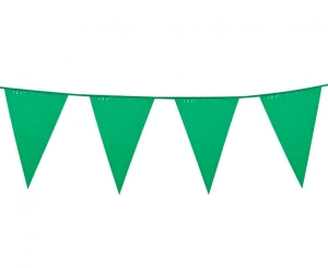 Girlanda Flagi zielone (30x20 cm) 10 m