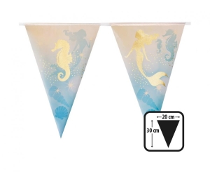 Girlanda foliowa flagi Syrena 30 x 20 cm 4 m