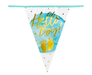 Girlanda 'Hello Boy!' 30 x 20 cm 6 m.