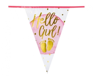 Girlanda 'Hello Girl!' 30 x 20 cm 6 m.