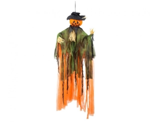 Dekoracja wisząca upiorna dynia 100 cm