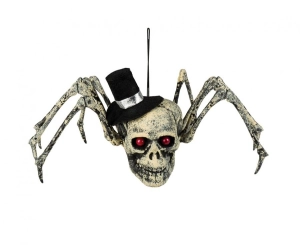 Dekoracyjna Czaszka pająka 15x24x10 cm