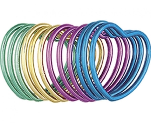 Zestaw upominków Bransoletki w kształcie serca 12 szt