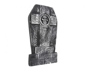 I Nagrobek z krzyżem i czaszką