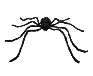 Z Pająk z owłosieniem czarny 125 cm
