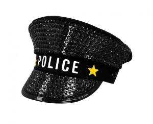 Czapka dla dorosłych Police błyszcząca