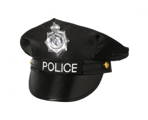 Czapka dla dorosłych Police czarna