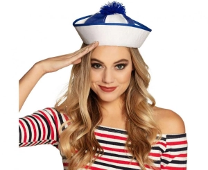 Czapka Navy niebiesko/ biała