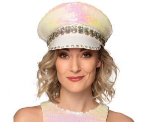 Czapka Sandy perłowo/ biała