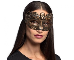 Maseczka miedziana z czaszką