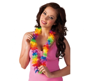 Naszyjnik hawajski tęczowy