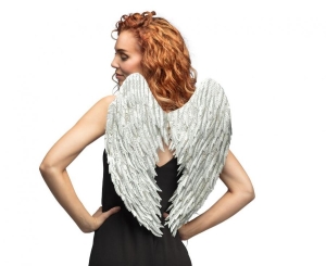 Skrzydła anioła Glam srebrne