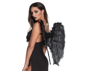Skrzydła anioła czarne 65 x 65 cm