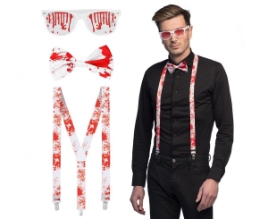 Zestaw Bloody (okulary muszka szelki)