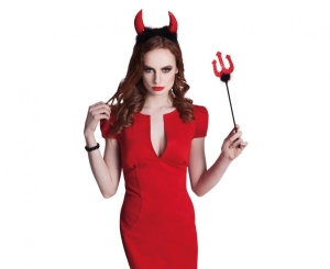 Zestaw Diabła (tiara z rogami trójząb)