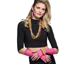 Zestaw Disco lata 80' (ocieplacze naramienniki naszyjniki bransoletki i kolczyki)