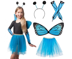Zestaw dla dzieci Motyl (skrzydła tutu opaska rękawiczki)