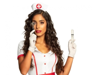 Zestaw medyczny (rękawiczki strzykawka otoskop)