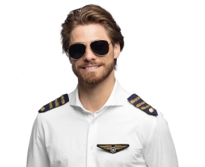 Zestaw Pilota (okulary odznaka naramienniki)