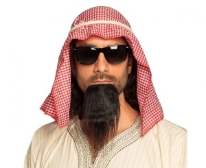 Zestaw Sheik (chusta lina okulary broda)