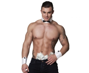 Zestaw striptizera (kołnierzyk z muszką mankiety)