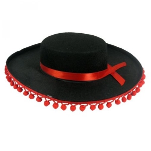 Kapelusz "Sombrero z pomponikami" rozm. un