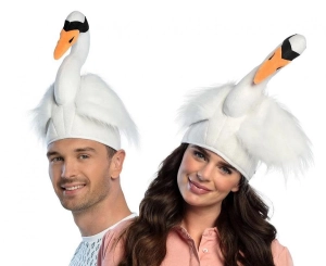 Kapelusz Łabędź biały