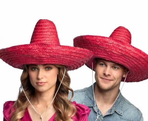 Kapelusz Sombrero czerwony 49 cm
