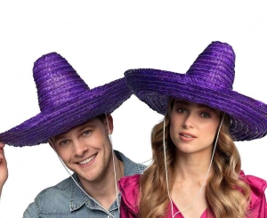 Kapelusz Sombrero fioletowy 49 cm