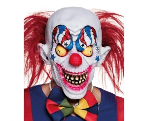 Maska lateksowa Przerażający Klaun