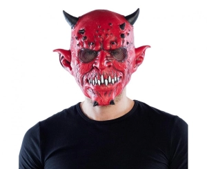 Maska lateksowa Straszny Diabeł
