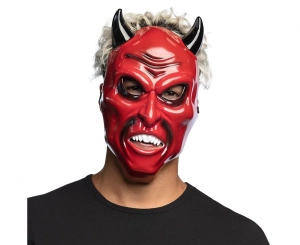 Maska na twarz Devil czerwona