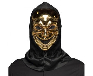 Maska złota Szalony Morderca z kapturem